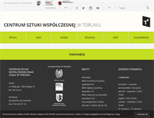 Tablet Screenshot of csw.torun.pl