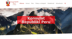 Desktop Screenshot of konsulatperu.torun.pl