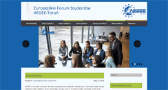 Desktop Screenshot of aegee.torun.pl